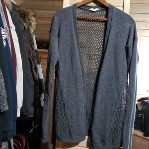 Lightweight Hollister Gray Cardigan, Small